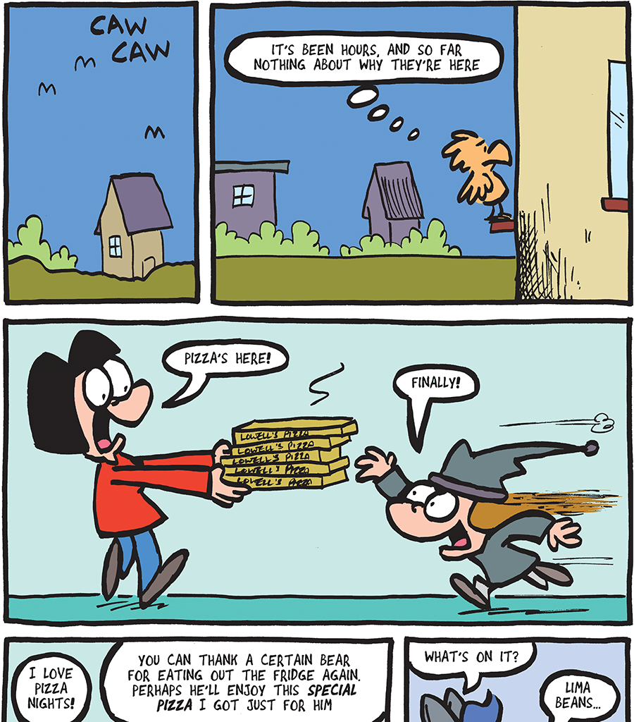 The Fuzzy Princess - Episode 568, Page 1: 2020-05-04-Surprise Pizza